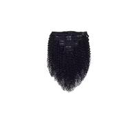 Kinky Curly - Extension a clip per capelli umani, 8 pezzi, 120 g/set, capelli brasiliani Remy, capelli ricci per donne nere (26 pollici)