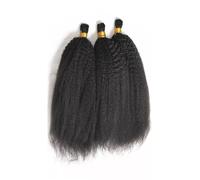 Kinky Straight Bulk Human Braiding Hair No Weft Boho Trecce Estensioni for Capelli Remy(26 26 26 inches)
