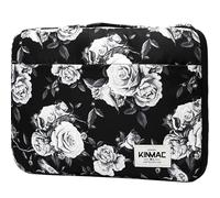 Kinmac Custodia impermeabile a 360 ° con manico, compatibile con LG Gram da 16 pollici e 15,6 pollici 16 pollici (bianco rosa)