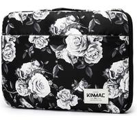 Kinmac Custodia protettiva impermeabile a 360° con maniglia per MacBook Pro 16 e laptop da 15"-15,6" (rosa bianca)