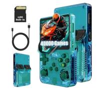 KINMRIS R36S - Console da gioco in stile retrò, 3,5 pollici, schermo IPS da 128 g, oltre 40.000 giochi, console di gioco portatile per bambini e adulti, supporta più emulatori (verde)