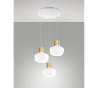 FABAS LUCE Kino lampada a sospensione, LED 3 luci rotonda, 3767-47-102, Kino [Lampade per Interni > Lampade a Sospensione]