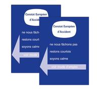 kinoco Constat Amichevole d'Incidente Automobile Autorizzato - Set di 2 - Valido per Tutte le Assicurazioni in Francia ed Europa (2)
