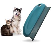 Kinoco Spazzola anti-pelo, per cani e gatti, 15 cm, autopulente, verde inchiostro, per tappeti, divani, vestiti