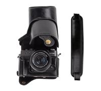 kinokoo Custodia per Fujifilm XT10 T20 XT30 XT30 II XT30 III, custodia protettiva in pelle PU Fuji X-T30 III X-T30 II X-T30 X-T20 X-T10 con obiettivo 16-50 mm e 18-55 mm - con tracolla - Caffè