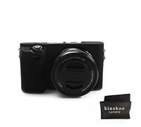 kinokoo Custodia protettiva in silicone su misura per SONY A6400 A6300 (nero)