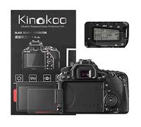 kinokoo Pellicola in vetro temperato per Canon EOS 70D/80D/90D Clear Screen Pellicola per Canon 70D 80D con protezione dello schermo superiore (2 pezzi)