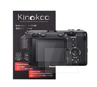 kinokoo - Pellicola in vetro temperato per Sony FX3, pellicola trasparente per Sony FX3, senza bolle e antigraffio (confezione da 2 pezzi)