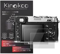 kinokoo Pellicola salvaschermo per Fuji X100S/X100 Camera, 0,25 mm 9H pellicola in vetro temperato per Fuji X20/X10/X-E1 - senza bolle antiimpronta e antigraffio e senza bolle(Confezione da 3)