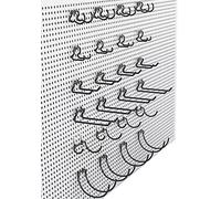 KINOMI Confezione da 24 ganci per pannello forato resistente, porta utensili elettrici, set convenienza, accessori e ganci per strumenti, trapani elettrici, forniture artistiche e artigianali, ecc.