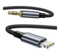 KINPEE Cavo Aux iPhone 1M [Certificato MFi], Cavo Lightning to Jack 3.5mm