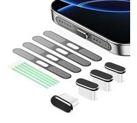 Kinretixia Spina antipolvere USB-C 4 pezzi copertura connettore USB-C tipo C copertura porta di ricarica con protezione antipolvere altoparlante compatibile con iPhone15-16 ProMax