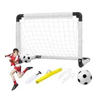 kinrguiyuez Reti da calcio per bambini per cortile, porte da calcio pieghevoli per bambini, piccola attrezzatura da allenamento, rete da calcio con borsa per riporre giochi in palestra, parco giochi