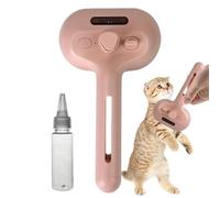 kinrguiyuez Spazzola a vapore per gatti, spazzola a vapore autopulente per peli di gatto con manico ergonomico, pettine nebulizzatore di grande capacità, strumento per la rimozione dei peli, massaggio