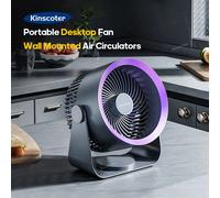 KINSCOTER Ventilatore elettrico multifunzionale Circolatore Ventilatore silenzioso portatile senza fili per la casa Ventilatore da soffitto da parete da tavolo Dispositivo di raffreddamento dell'aria