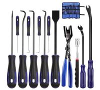 Kinsinder, set di 13 strumenti ad uncino ad alte prestazioni, ergonomico, in acciaio al carbonio, strumenti indispensabili per meccanici, set di uncini e pick per o-ring, con custodia Oxford portatile