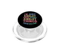 Kinsley Here Doing Kinsley Things Divertente nome Kinsley PopSockets PopGrip per MagSafe