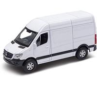 Kinsmart Compatibile con Mercedes-Benz Sprinter 2020 White Delivery Van scala 1:38 Diecast Car