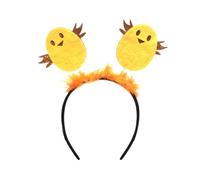 KINSPON Fascia per capelli con piume, per bambini gialli, comoda, morbida, in tessuto, per riunioni di adulti e bambini