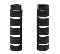 KINSPORY Bike Mollette, Bike Pegs, BMX Freestyle Peg, 10mm 2 Pezzi, 3/8" 26 Denti in Lega di Alluminio pedane Bici (strisce nere)