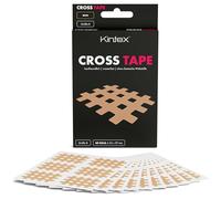 Kintex Cross Tape - Nastro Kinesiologico Autoadesivo, Delicato Sulla Pelle e Impermeabile - Nastro a Griglia per Dolori e Trigger Point - Confezione da 60 - Beige - 36 x 29 mm