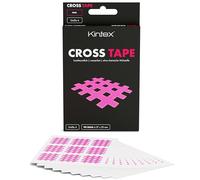 Kintex Cross Tape - Nastro Kinesiologico Autoadesivo, Delicato Sulla Pelle e Impermeabile - Nastro a Griglia per Dolori e Trigger Point - Confezione da 90 - Rosa - 27 x 20 mm
