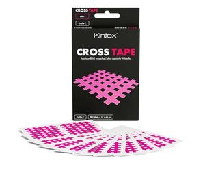 Kintex Cross Tape - Nastro Kinesiologico Autoadesivo, Delicato Sulla Pelle e Impermeabile - Nastro a Griglia per Dolori e Trigger Point - Confezione da 90 - Rosa - 44 x 52 mm