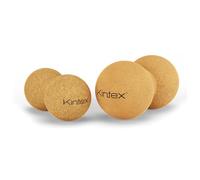 Kintex fascia peanut in sughero, 13,5 cm o 16 cm, palla duo per automassaggio, automassaggio, palla fascia con scanalatura circonferenziale per la colonna vertebrale (6,5 x 13,5)