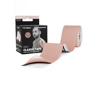 Kintex Kinesiology Tape Classic - Autoadesivo, Elastico, Impermeabile e Antiallergico - Nastro Sportivo e Kinesiologico per Lesioni Causate dallo Sport - Beige - 5 cm x 5 m