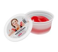 Kintex Plastilina terapeutica per esercizi, 85 g, 6 punti di forza, allenamento della mano, spremitura della mano,stucco fisioterapico, terapia della mano (Rosso)