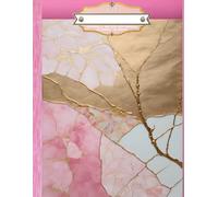 KINTSUGI CUBISM JAPANESE ART DESIGN * CORNELL NOTES SYSTEM COLLEGE COURSE NOTEBOOK+Address/CellPhone-Greek Sorority Ladies Girls Women Pink Jade Gold ... Homeschool High School Ivy League University