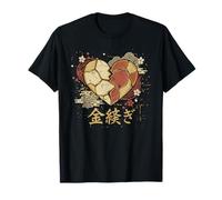 Kintsugi Cuore Spezzato Estetica Resilienza Giapponese Wear Maglietta