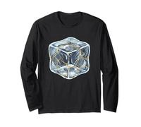 Kintsugi Ice Cube Rotto Resilienza Wabi Sabi Riparazione Grafico Maglia a Manica