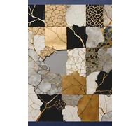 KINTSUGI INDIGO GOLD Botanical Floral Vintage Japanese-TAO ZEN PEACE WELLNESS JOURNAL NOTEBOOK DIARY Asian Oriental Flower Artist Women Men Teen GIFT: ... Homeschool College Ivy League University