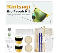 Kintsugi Kit di riparazione oro, kit di riparazione Kintsugi per alimenti, per riparare rapidamente le tue preziose e significative ceramiche, il kit di riparazione in oro giapponese può essere