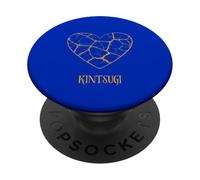 Kintsugi Pottery Cuore d'oro Riparato PopSockets PopGrip Adesivo