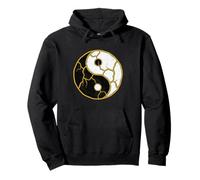 Kintsugi Yin Yang Balance Harmony Resilience Zen Graphic Felpa con Cappuccio