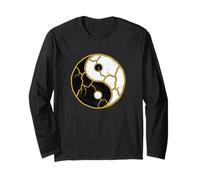 Kintsugi Yin Yang Balance Harmony Resilience Zen Graphic Maglia a Manica