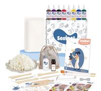 kintsukuroi Kit in ceramica per la produzione di candele con argilla secca all'aria, kit per la creazione di candele per adulti, kit di candele per principianti per creare e versare candele di