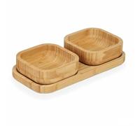 E_0002_S3627958 Kinvara Set da Aperitivo Marrone Bambù (12 Unità) Casa E Cucina