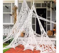 Kinwers Ragnatele Halloween,1.8x1m Finte Decorazioni Casa All'Aperto
