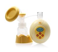 KinYo® Aspirazione: 170 - 340mmHg, 23 - 45Kpa, regolazione 9 livelli Senza BPA Set Pompa Pompetta Tiralatte Elettrico Tiralatte Set Bottiglia 140ml Materno Coppa per Seno per Gestante Allattamento Mamma Portatile
