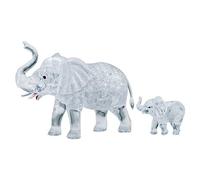 Puzzle 3D Cristallo Elefante con Cucciolo