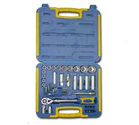 Kinzo 29634 - Valigetta con chiave a cricchetto e inserti, 41 pezzi