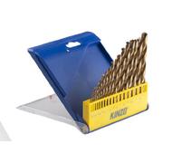 Kinzo 72061 - Set di punte per trapano, HSS 1, 10 mm, 19 pezzi