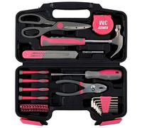 Kinzo - Cassetta Valigetta Attrezzi Porta Utensili Da Lavoro Completa 39 Pz Rosa Kinzo