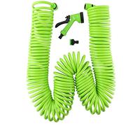 Kinzo - Kit completo 30 con metri di tubo da giardino a spiralecon doccia da gia