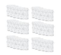 Kioball 100PCS Sacchetti Organza di Neve 4x6 Pollici Sacchetti di Natale con Coulisse Sacchetti in Rete per Natale
