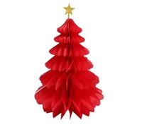 Kioball 12 Pezzi di Albero di Natale in Carta A d'Ape Ciondolo Decorazione da Tavolo Ornamenti Natalizi Appesi DIY Albero di Natale Decorazione per Festival B