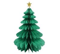Kioball 12 Pezzi di Albero di Natale in Carta A d'Ape Ciondolo Decorazione da Tavolo Ornamenti Natalizi Appesi DIY Albero di Natale Decorazione per Festival A